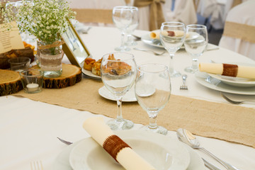 wedding table set