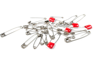 Fototapeta premium Heap of safety pins