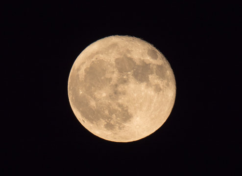 Full Moon, Hunter's Super moon, Washington DC - Powered by Adobe