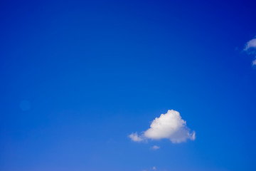beautiful blue sky with clouds