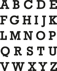 Simple Alphabet Font