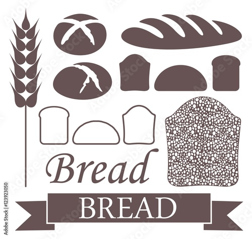 "Bread. Loaf. Icon" fichier vectoriel libre de droits sur la banque d