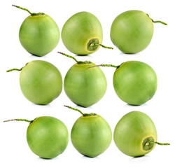 Coconut isolated on white background