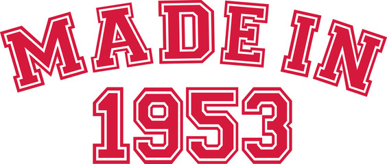Made in 1953