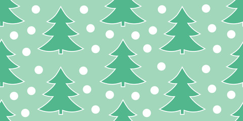 Obraz premium Christmas trees pattern