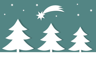 Christmas trees background