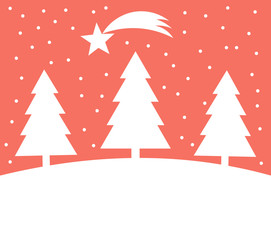 Christmas trees background