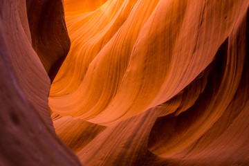 Sandstone structure at Antelope Canyon
