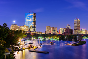 Fototapeta na wymiar Boston, Massachusetts Skyline