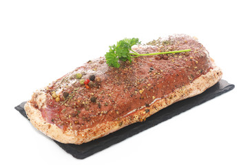 Magret de canard sur ardoise