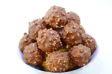 Chocolate is a group placed on a white background.