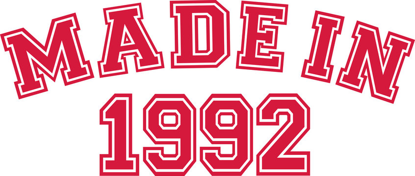 Made in 1992