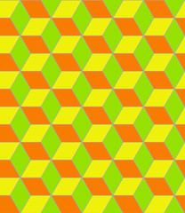 Vector seamless abstract hexagonal pattern background.