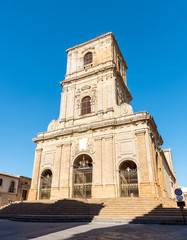 Fototapeta na wymiar The cathedral of Enna in Sicily, Italy