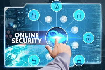 Business, Technology, Internet and network concept. Young busine