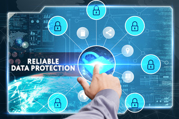 Business, Technology, Internet and network concept. Young busine