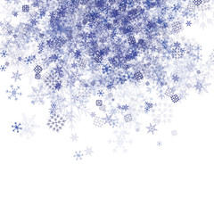 Blue Snowflake Background