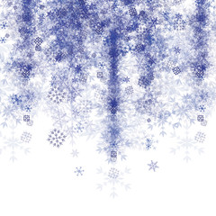 Blue Snowflake Background