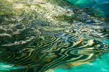 Fototapeta na wymiar abstract reflection in water