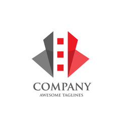 Obraz premium Real Estate Logo Design. Creative abstract real estate icon logo 