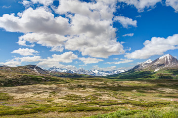 Fototapeta na wymiar Haines Highway-Kluane National Park- Yukon Territory- British Columbia View from Haines Junction to Haines are some of the most magnificent I have ever seen.