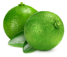 lime isolated on white
