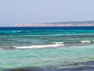 Views of the Formentera coast