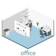 Set of isometric business people , info graphic vector design