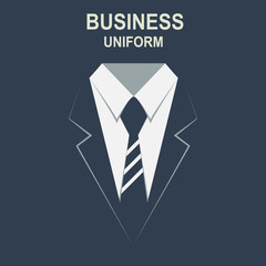 Business uniform - vector illustration