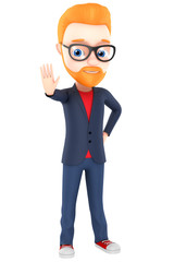 3d rendering. Illustrations for advertisements. The man with the