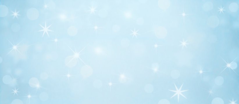 Winter-Weihnachtsbokeh - XXL Bannerformat