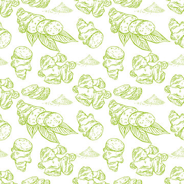 seamless sketch ginger