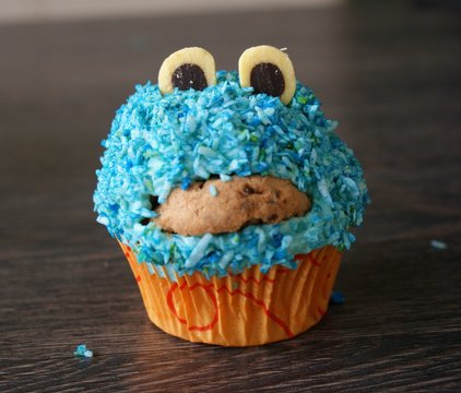 Ich bin blau und lecker