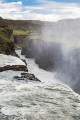 Gullfoss Waterfall in Iceland