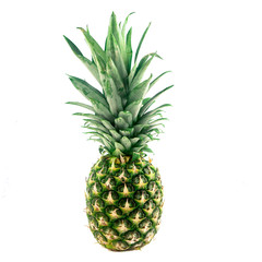 Obraz premium Pineapple isolated on white background with