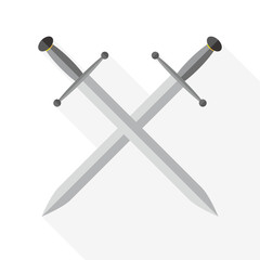 Sword icon. Vector illustration.