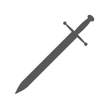 Sword icon. Vector illustration.