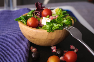 vegetarian food is salad