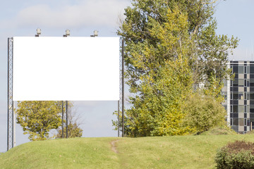 Empty billboard with copy space