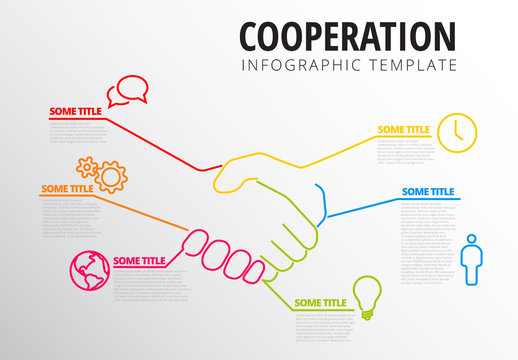 Handshake Element Cooperation infographic