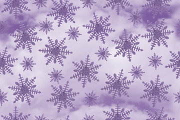 Purple Snowflake Pattern Repeat Background