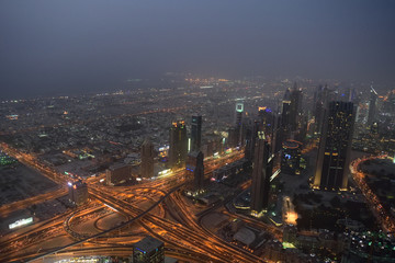 Fototapeta na wymiar View from Burj Khalifa