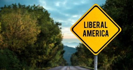Composite image of liberal america