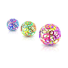 Logo design. Sphere shape concept. Vector EPS10 illustration