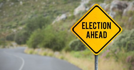 Composite image of election ahead