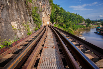 View of nature and Railroad tracks