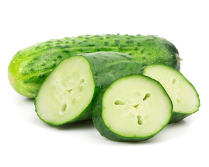 Cucumber isolated on white
