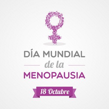 World Menopause Day in Spanish. Dia mundial de la menopausia