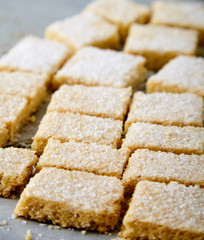 Homemade sugar cookies made from semolina