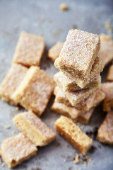 Homemade sugar cookies made from semolina